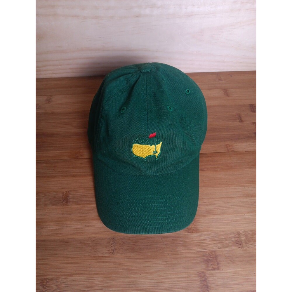 Masters  Augusta National American Needle Green Golf Hat Strapback Used Good